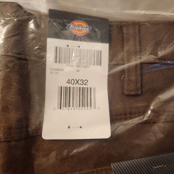 NEW Dickies Men's Relaxed Fit Sanded Duck Carpenter Jeans Pants Size 40 W x 32 L - Picture 9 of 12